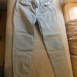 Gently used Calvin Klein jeans. Striped